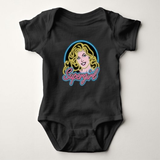 Supergirl Retro Neon Lights Grafisch Romper (Voorkant)