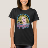 Supergirl Retro Neon Lights Grafisch T-shirt (Voorkant)