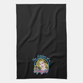 Supergirl Retro Neon Lights Grafisch Theedoek (Verticaal)