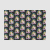 Supergirl Retro Neon Lights Grafisch Tissuepapier (Voorkant)