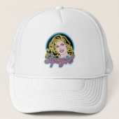 Supergirl Retro Neon Lights Grafisch Trucker Pet (Voorkant)