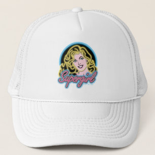Supergirl Retro Neon Lights Grafisch Trucker Pet
