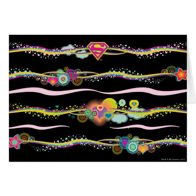 Supergirl Retro Rainbow (Voorkant Horizontaal)