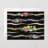 Supergirl Retro Rainbow Briefkaart (Voorkant / Achterkant)