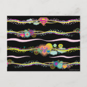 Supergirl Retro Rainbow Briefkaart (Voorkant)