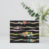 Supergirl Retro Rainbow Briefkaart (Staand voorkant)