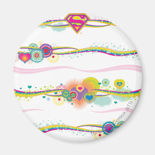 Supergirl Retro Rainbow Magneet