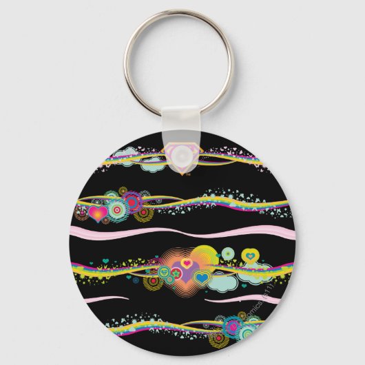 Supergirl Retro Rainbow Sleutelhanger (Voorkant)