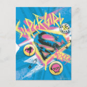 Supergirl Rocks Briefkaart (Voorkant)