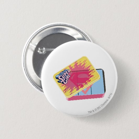 Supergirl Ronde Button 5,7 Cm (Voorkant /achterkant)