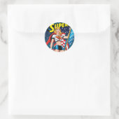 Supergirl Ronde Sticker (Tas)