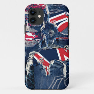 Supergirl, rood, wit en blauw Case-Mate iPhone case