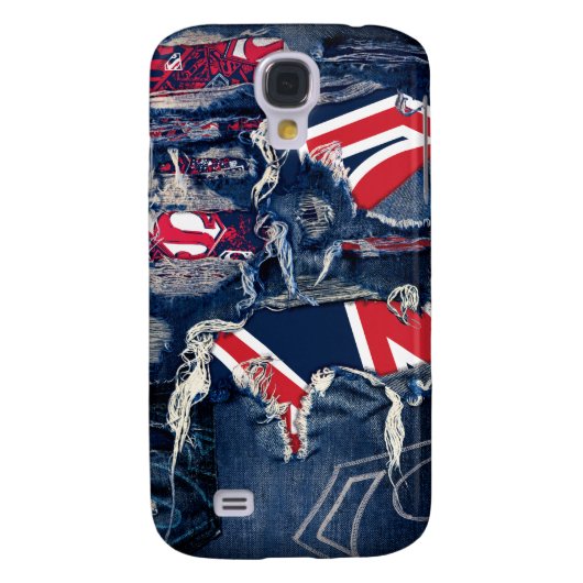 Supergirl, rood, wit en blauw Case-Mate samsung galaxy hoesje (Achterkant)