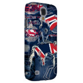 Supergirl, rood, wit en blauw Case-Mate samsung galaxy hoesje (Back/Rechts)