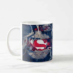 Supergirl, rood, wit en blauw koffiemok