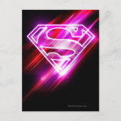 Supergirl roze briefkaart (Voorkant)