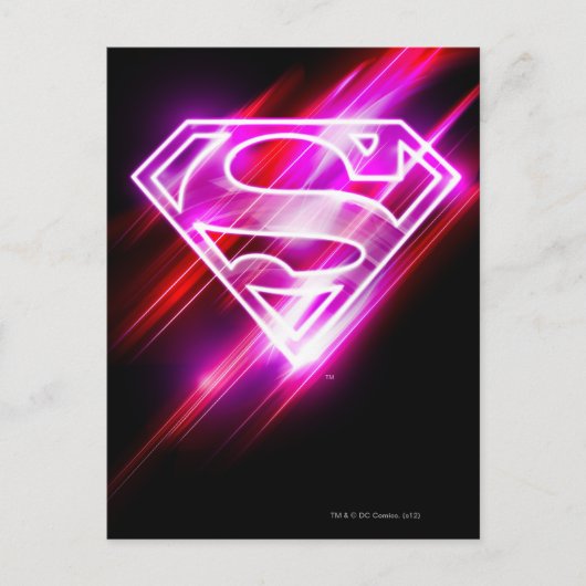 Supergirl roze briefkaart (Voorkant)