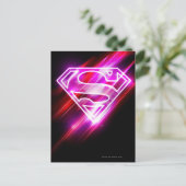 Supergirl roze briefkaart (Staand voorkant)