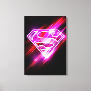 Supergirl roze canvas afdruk
