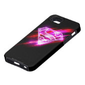 Supergirl roze Case-Mate iPhone case (Onderkant)