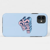 Supergirl Roze en Blue Logo Case-Mate iPhone Case (Achterkant (horizontaal))