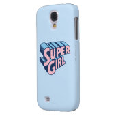 Supergirl Roze en Blue Logo Case-Mate Samsung Galaxy Hoesje (Achterkant Links)