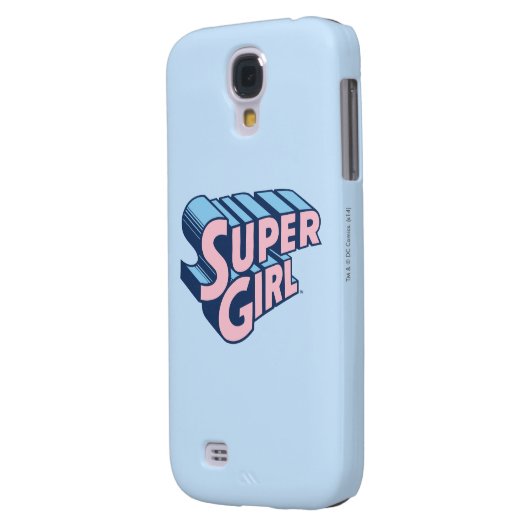Supergirl Roze en Blue Logo Case-Mate Samsung Galaxy Hoesje (Achterkant Links)