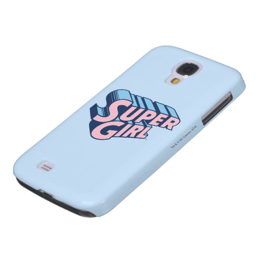 Supergirl Roze en Blue Logo Case-Mate Samsung Galaxy Hoesje (Onderkant)