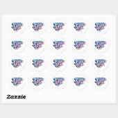 Supergirl Roze en Blue Logo Ronde Sticker (Vel)