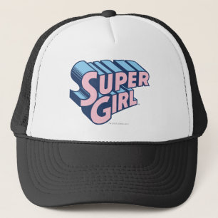 Supergirl Roze en Blue Logo Trucker Pet