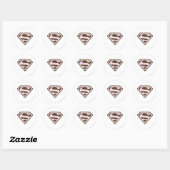 Supergirl roze en bruin Logo Ronde Sticker (Vel)
