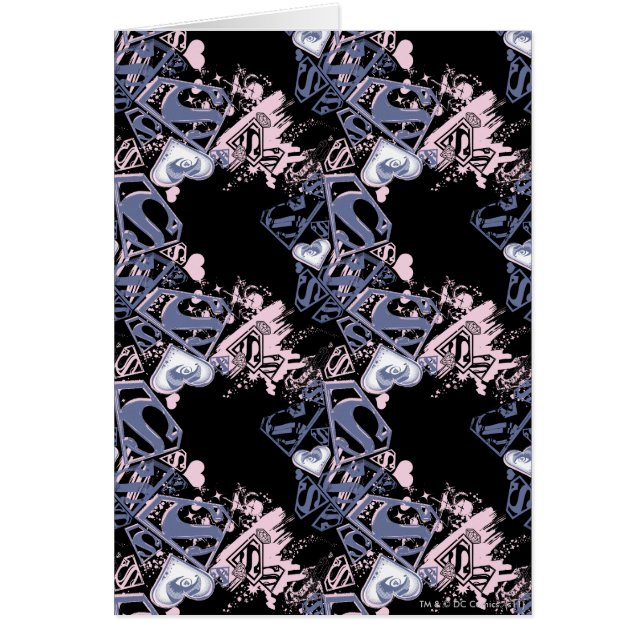 Supergirl roze en Paars patroon (Voorkant)