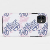 Supergirl roze en Paars patroon 2 Case-Mate iPhone Case (Achterkant (horizontaal))