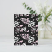 Supergirl Roze en White Logo Pattern Briefkaart (Staand voorkant)