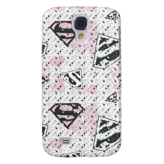 Supergirl Roze en White Logo Pattern Case-Mate Samsung Galaxy Hoesje (Achterkant)