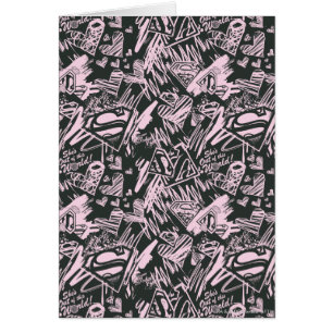 Supergirl roze en zwarte kribbels