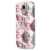 Supergirl roze inktpatroon Case-Mate samsung galaxy hoesje (Achterkant Links)