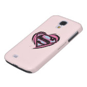 Supergirl roze Logo in hart Case-Mate Samsung Galaxy Hoesje (Onderkant)