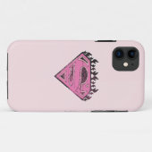 Supergirl roze Logo met vlammen Case-Mate iPhone Case (Achterkant (horizontaal))