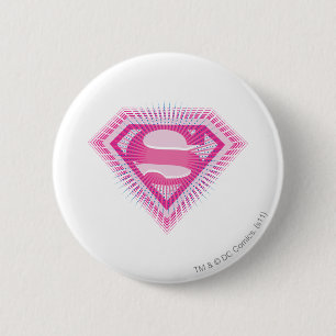 Supergirl roze Logo Ronde Button 5,7 Cm