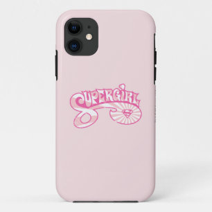 Supergirl roze Logo Star Burst iPhone 11 Hoesje