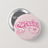 Supergirl roze Logo Star Burst Ronde Button 5,7 Cm (Voorkant /achterkant)