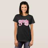 Supergirl roze Logo Star Burst T-shirt (Voorkant volledig)
