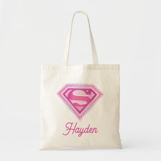 Supergirl Roze Logo Tote Bag (Voorkant)