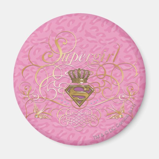 Supergirl roze magneet (Voorkant)