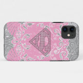 Supergirl roze ontwerp Case-Mate iPhone case (Achterkant (horizontaal))