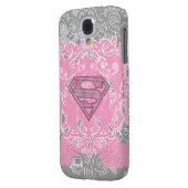 Supergirl roze ontwerp Case-Mate samsung galaxy hoesje (Achterkant Links)