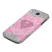 Supergirl roze ontwerp Case-Mate samsung galaxy hoesje (Onderkant)