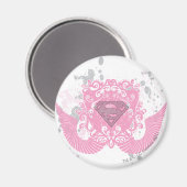 Supergirl roze ontwerp magneet (Voorkant / Achterkant)