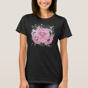 Supergirl roze ontwerp t-shirt